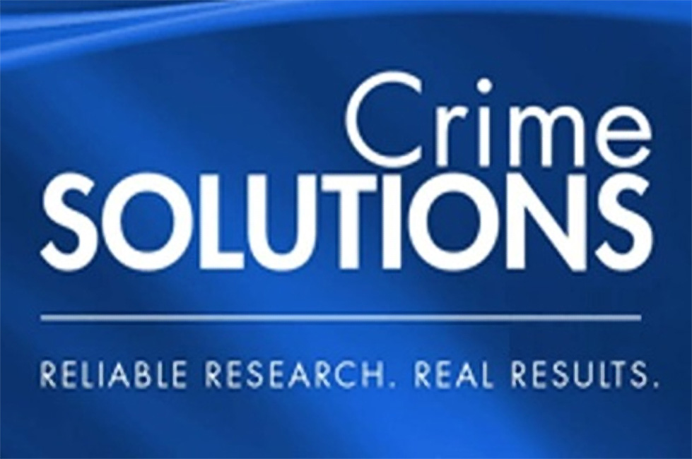 Logo for the National Institute of Justice’s CrimeSolutions program