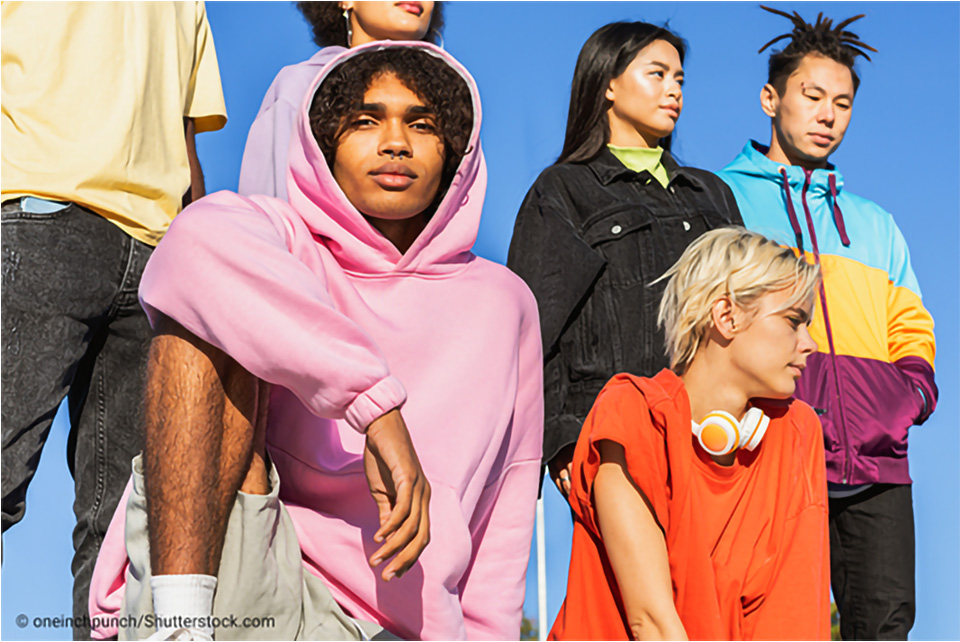 Stock photo of a diverse group of youth