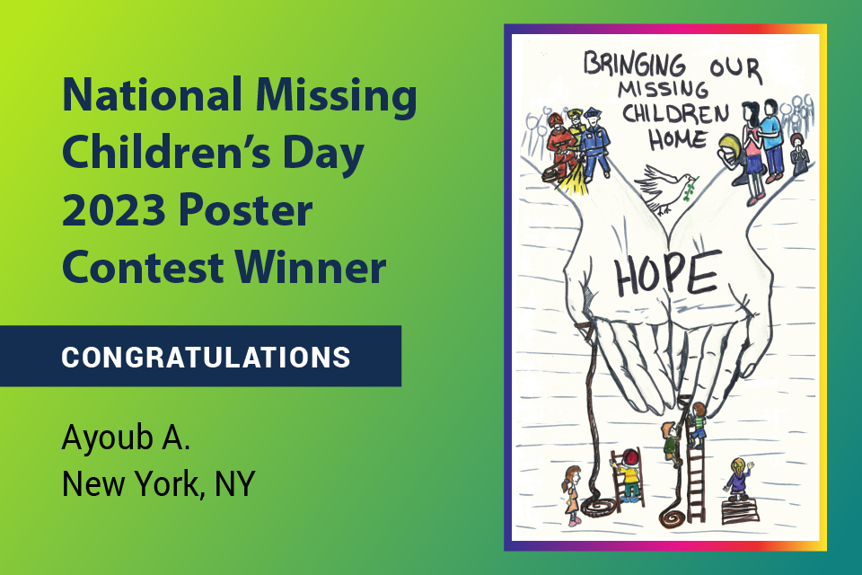 2023 Winning Poster - National Missing Children's Day Poster Contest
