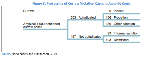Figure 3. Processing of Curfew Violation Cases in Juvenile Court