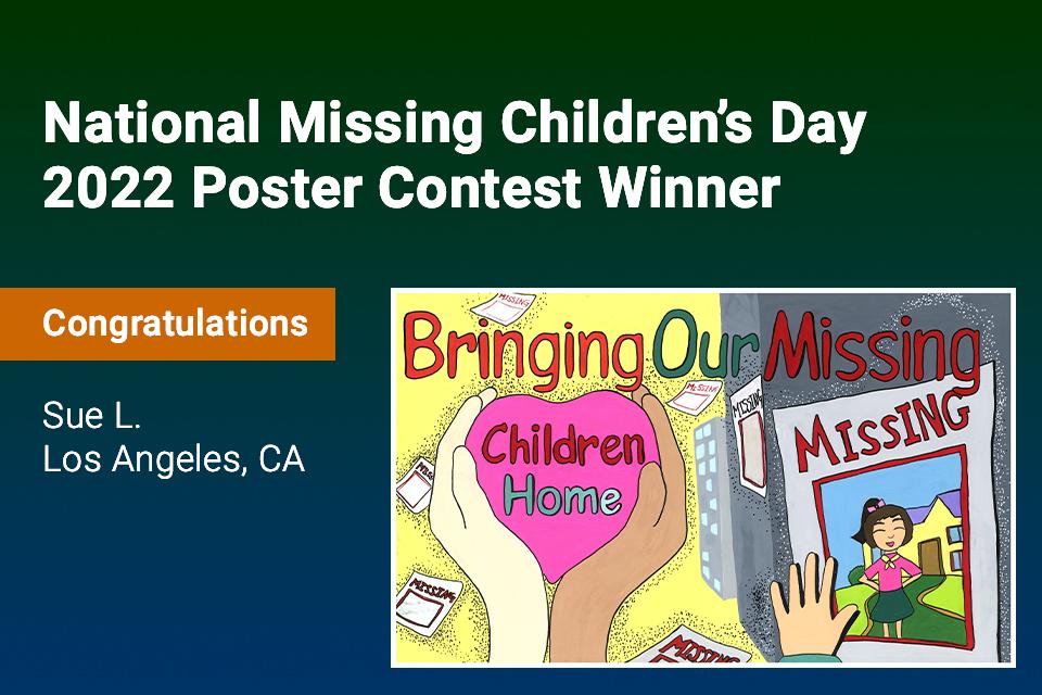 2022 National Missing Children's Day Winning Poster 2022 National Missing Children's Day Winning Poster