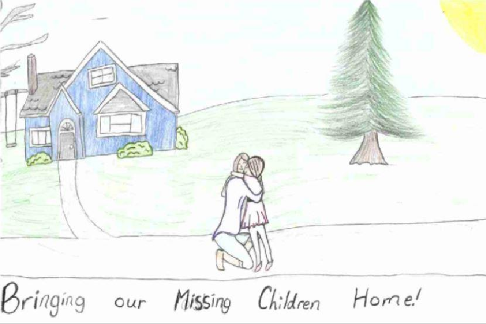 Winning poster for Colorado - 2022 National Missing Children's Day Poster Contest
