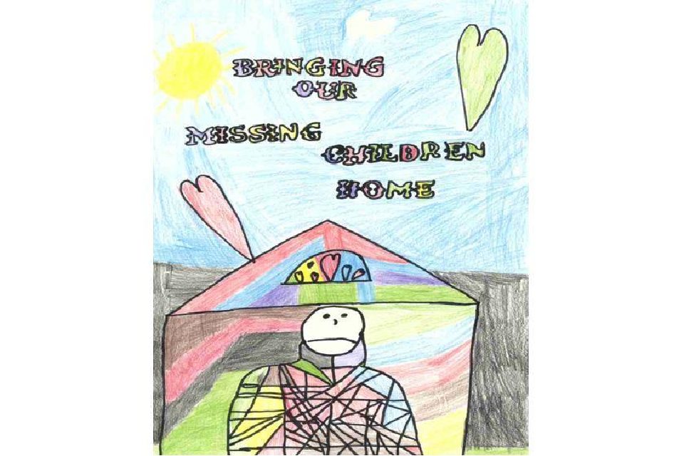 Winning poster for Ohio - 2022 National Missing Children's Day Poster Contest