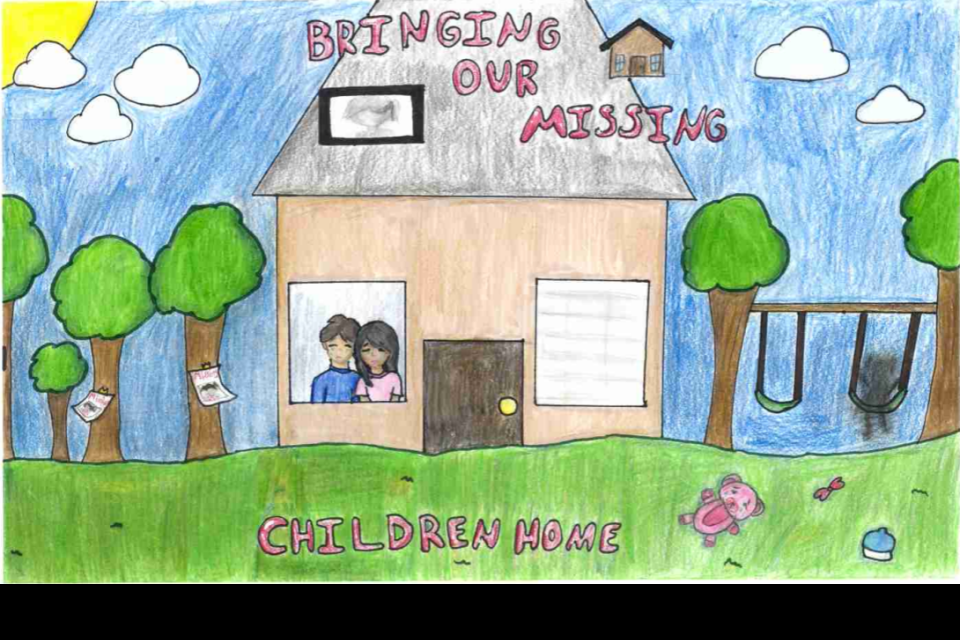 Winning poster for Alabama - 2025 National Missing Children's Day Poster Contest