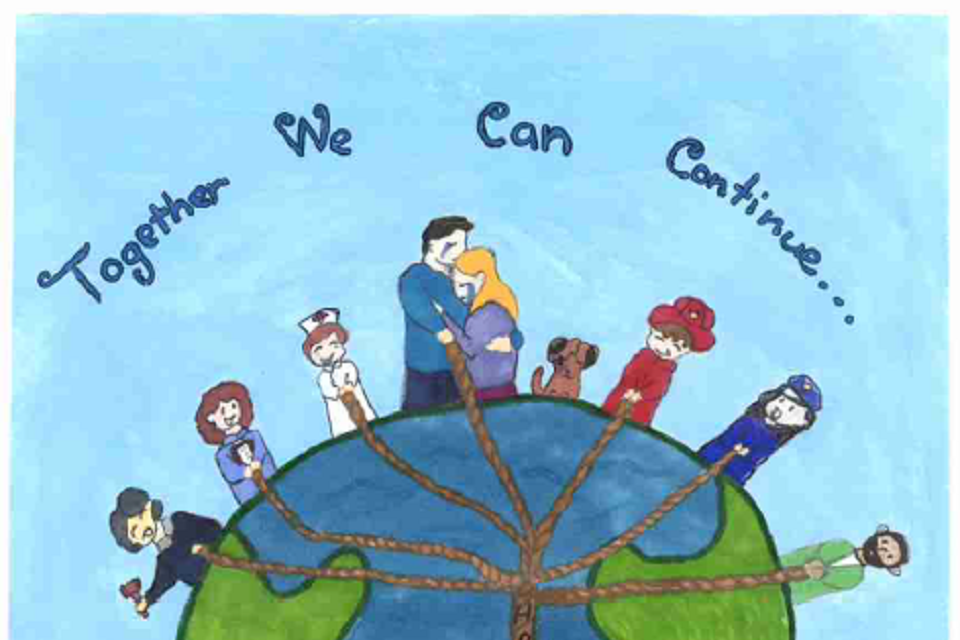 Winning poster for California - 2025 National Missing Children's Day Poster Contest