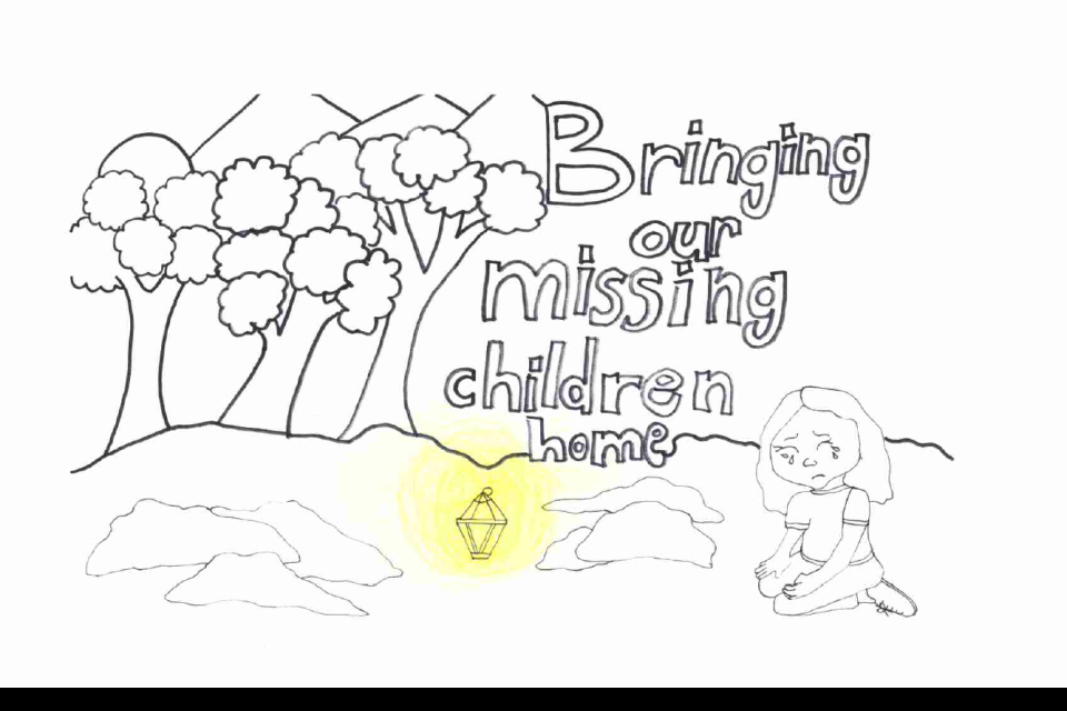 Winning poster for Colorado - 2025 National Missing Children's Day Poster Contest