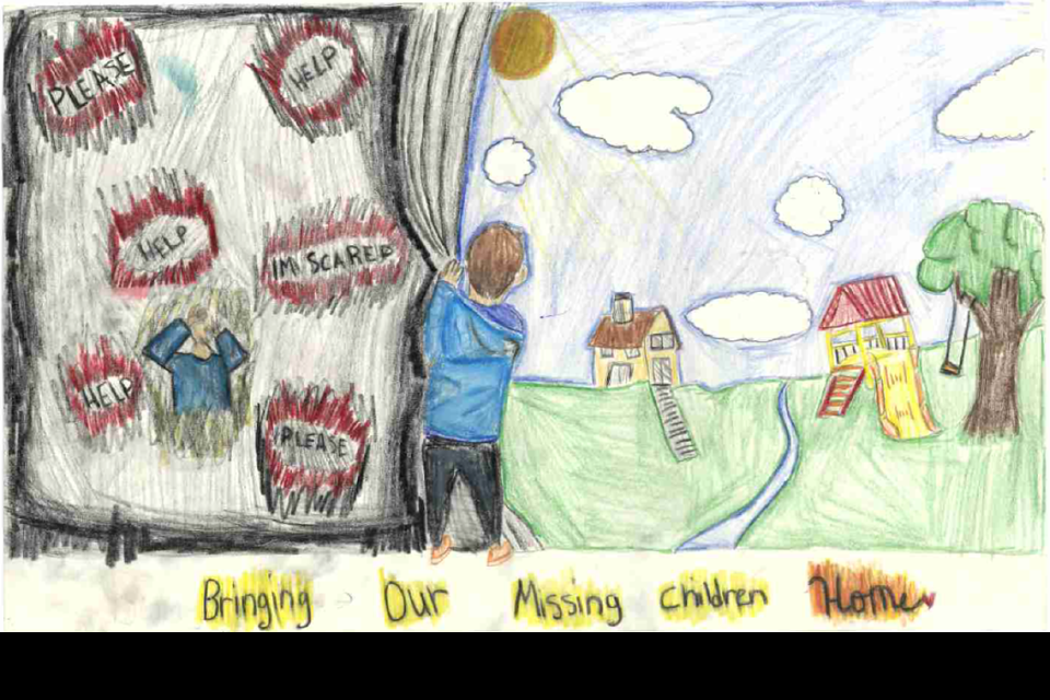 Winning poster for Florida - 2025 National Missing Children's Day Poster Contest