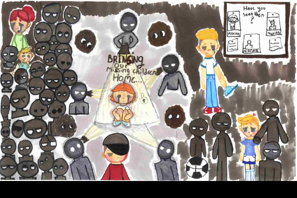 Winning poster for New Mexico - 2025 National Missing Children's Day Poster Contest