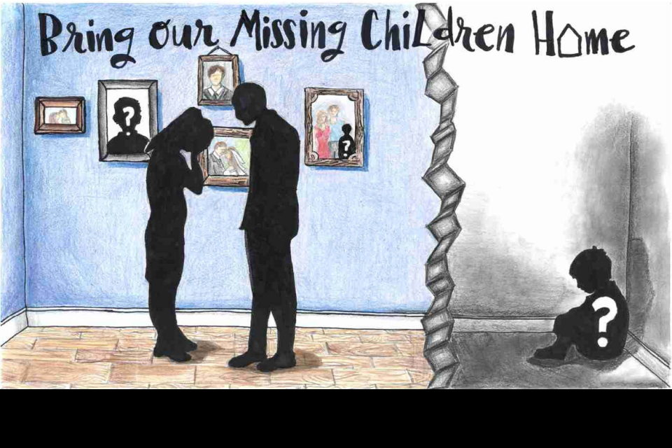 Winning poster for Ohio - 2025 National Missing Children's Day Poster Contest