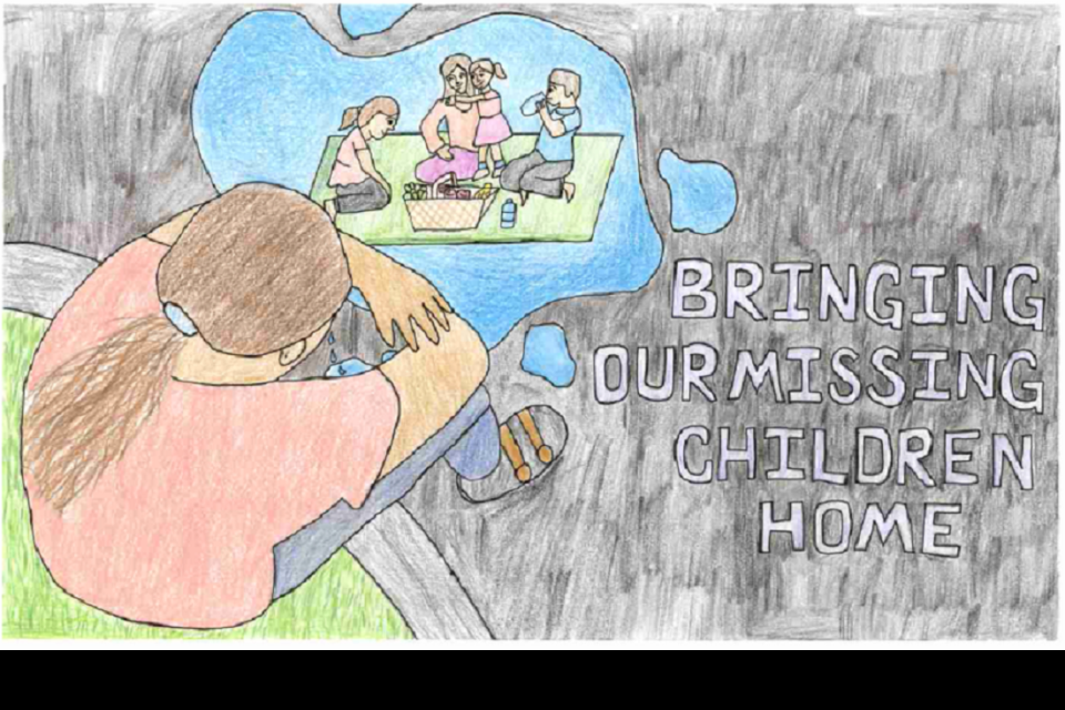 Winning poster for Hawaii - 2025 National Missing Children's Day Poster Contest