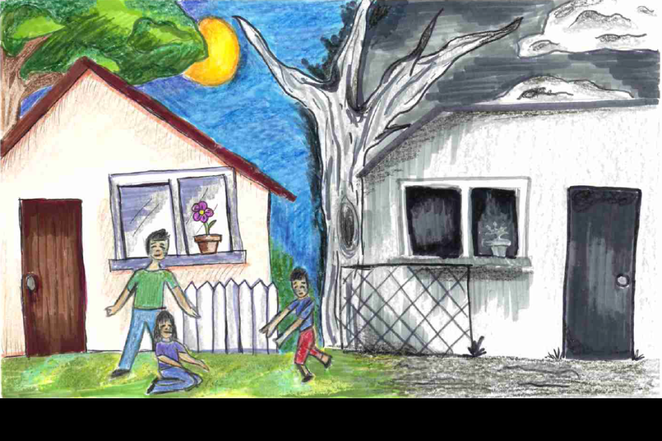 Winning poster for Texas - 2025 National Missing Children's Day Poster Contest