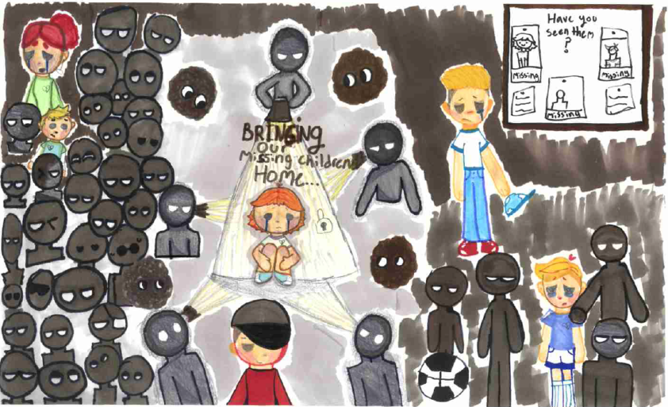 Winning poster for New Mexico - 2025 National Missing Children's Day Poster Contest