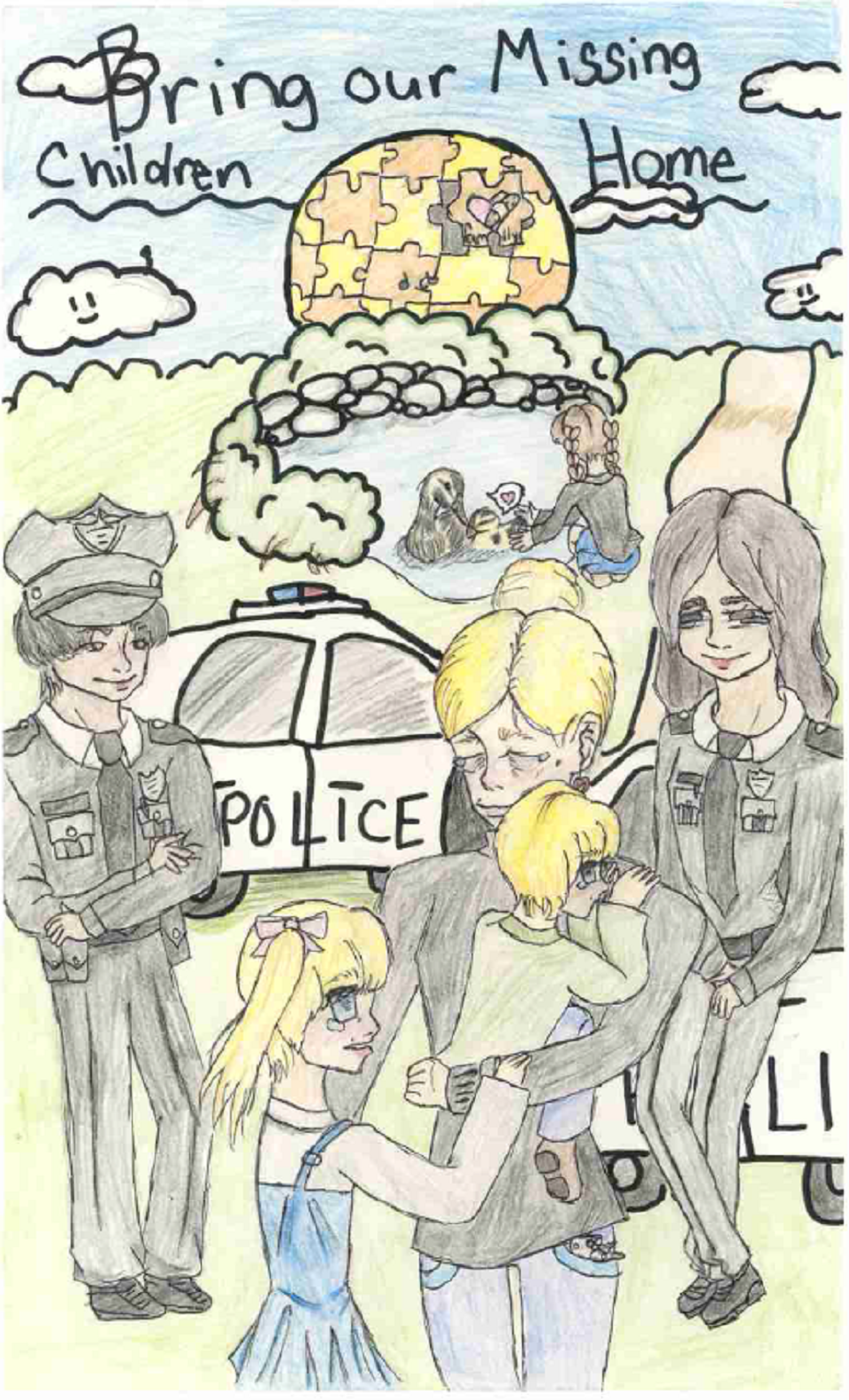 Winning poster for Virginia - 2025 National Missing Children's Day Poster Contest