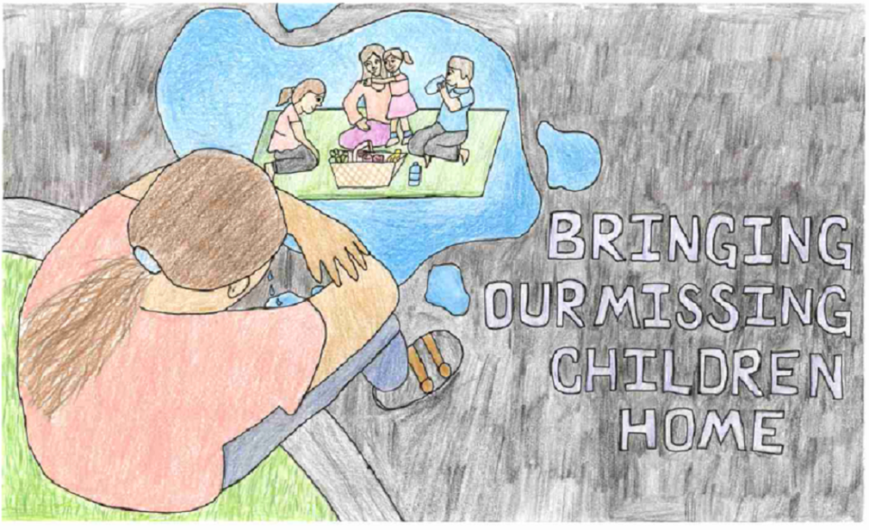 Winning poster for Hawaii - 2025 National Missing Children's Day Poster Contest