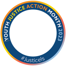 Youth Justice Action Month bookmark 2