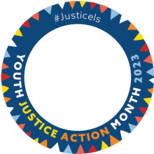 Youth Justice Action Month bookmark 1